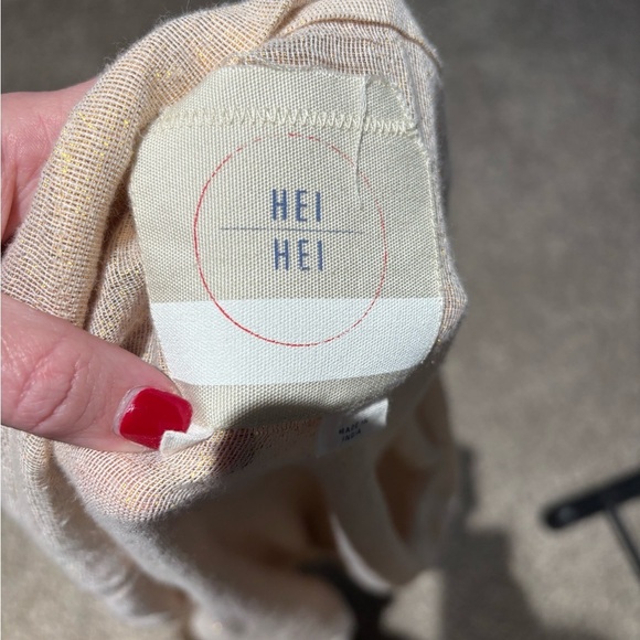 Anthropologie Hei Hei Metallic Kimono Size Medium/Large - Picture 5 of 7